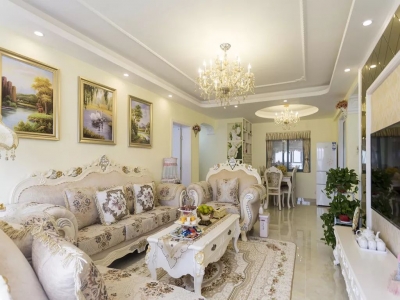 106㎡三居墙面简单刷一下，装成轻奢小欧式，真漂亮！