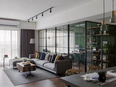 复古红砖墙调和的轻工业风，让家呈现出温暖明媚的表情