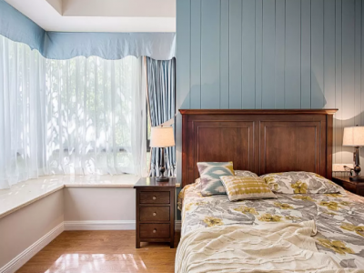 二手房翻新，132㎡美式风颜值好高，最爱主卧的设计！